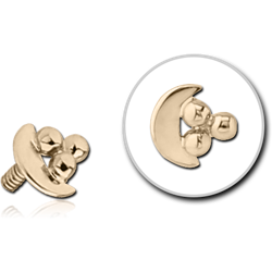 14 KARAT GOLD YELLOW FOR 1.2MM INTERNALLY THREADED PINS