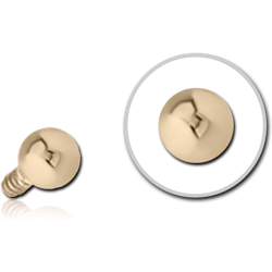 14 KARAT GOLD YELLOW ATTACHMENT FOR 1.2MM INTERNALLY THREADED PINS