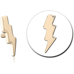 14 KARAT GOLD YELLOW ATTACHMENT FOR 1.2MM INTERNALLY THREADED PINS