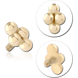 14 KARAT GOLD YELLOW FOR 1.2MM INTERNALLY THREADED PINS