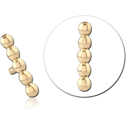 14 KARAT GOLD YELLOW FOR 1.2MM INTERNALLY THREADED PINS