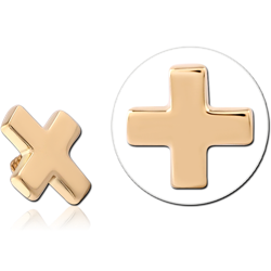 14 KARAT GOLD YELLOW ATTACHMENT FOR 1.2MM INTERNALLY THREADED PINS