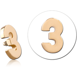 14 KARAT GOLD YELLOW FOR 1.2MM INTERNALLY THREADED PINS