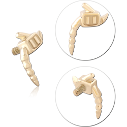 14 KARAT GOLD YELLOW DAGGER ATTACHMENT FOR 1.2MM INTERNALLY THREADED PINS