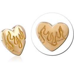 14 KARAT GOLD YELLOW ATTACHMENT FOR 1.6MM INTERNALLY THREADED PINS