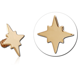 9 KARAT GOLD YELLOW FOR 1.2MM INTERNALLY THREADED PINS