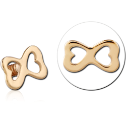 9 KARAT GOLD YELLOW FOR 1.2MM INTERNALLY THREADED PINS