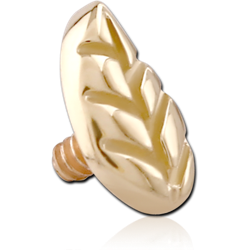 9 KARAT GOLD YELLOW FOR 1.2MM INTERNALLY THREADED PINS