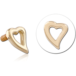 9 KARAT GOLD YELLOW FOR 1.2MM INTERNALLY THREADED PINS