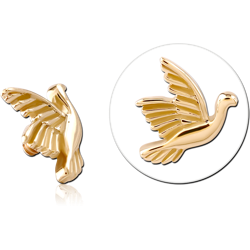 9 KARAT GOLD YELLOW FOR 1.2MM INTERNALLY THREADED PINS