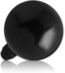 BLACK PVD SURGICAL STEEL GRADE 316L BALL FOR 1.6MM INTERNALLY THREADED PIN