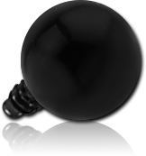 BLACK PVD SURGICAL STEEL GRADE 316L BALL FOR 1.2MM INTERNALLY THREADED PIN