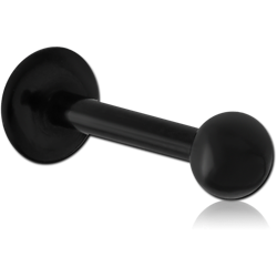 BLACK PVD COATED SURGICAL STEEL GRADE 316L INTERNALLY THREADED MICRO LABRET