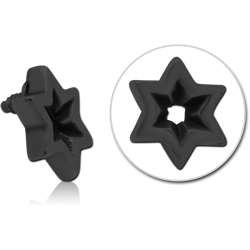 BLACK PVD COATED SURGICAL STEEL GRADE 316L MICRO ATTACHMENT FOR 1.2MM INTERNALLY THREADED PINS