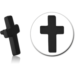 BLACK PVD COATED SURGICAL STEEL GRADE 316L MICRO ATTACHMENT FOR 1.2MM INTERNALLY THREADED PINS