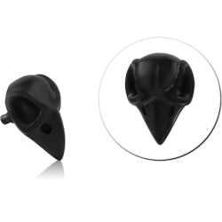 BLACK PVD COATED SURGICAL STEEL GRADE 316L MICRO ATTACHMENT FOR 1.2MM INTERNALLY THREADED PINS - HALLOWEEN