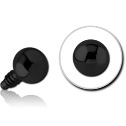 BLACK PVD COATED TITANIUM ALLOY MICRO BALL FOR 1.2MM INTERNALLY THREADED PINS
