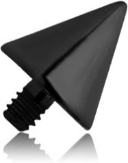 BLACK PVD COATED TITANIUM ALLOY CONE FOR 1.6MM INTERNALLY THREADED PINS