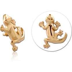 GOLD PVD 18K COATED SURGICAL STEEL GRADE 316L MICRO ATTACHMENT FOR 1.2MM INTERNALLY THREADED PINS