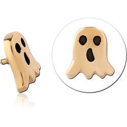 GOLD PVD 18K COATED SURGICAL STEEL GRADE 316L MICRO ATTACHMENT FOR 1.2MM INTERNALLY THREADED PINS