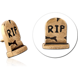 GOLD PVD 18K COATED SURGICAL STEEL GRADE 316L MICRO ATTACHMENT FOR 1.2MM INTERNALLY THREADED PINS