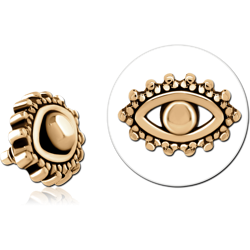 GOLD PVD 18K COATED SURGICAL STEEL GRADE 316L MICRO ATTACHMENT FOR 1.2MM INTERNALLY THREADED PINS