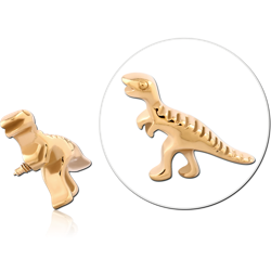 GOLD PVD 18K COATED SURGICAL STEEL GRADE 316L MICRO ATTACHMENT FOR 1.2MM INTERNALLY THREADED PINS