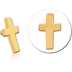 GOLD PVD COATED SURGICAL STEEL GRADE 316L ATTACHMENT FOR 1.6MM INTERNALLY THREADED PINS