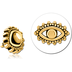 GOLD PVD COATED SURGICAL STEEL GRADE 316L ATTACHMENT FOR 1.6MM INTERNALLY THREADED PINS