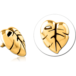 GOLD PVD COATED SURGICAL STEEL GRADE 316L ATTACHMENT FOR 1.6MM INTERNALLY THREADED PINS - ANCHOR