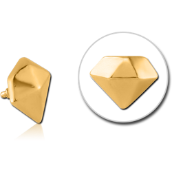 GOLD PVD COATED SURGICAL STEEL GRADE 316L MICRO ATTACHMENT FOR 1.2MM INTERNALLY THREADED PINS