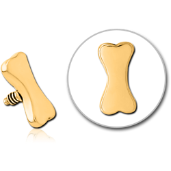 GOLD PVD COATED SURGICAL STEEL GRADE 316L MICRO ATTACHMENT FOR 1.2MM INTERNALLY THREADED PINS