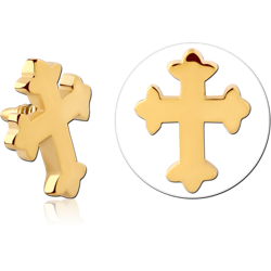 GOLD PVD COATED SURGICAL STEEL GRADE 316L MICRO ATTACHMENT FOR 1.2MM INTERNALLY THREADED PINS