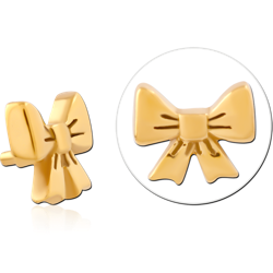 GOLD PVD COATEDSURGICAL STEEL GRADE 316L MICRO ATTACHMENT FOR 1.2MM INTERNALLY THREADED PINS - BOW