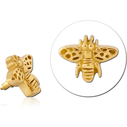 GOLD PVD COATED SURGICAL STEEL GRADE 316L MICRO ATTACHMENT FOR 1.2MM INTERNALLY THREADED PINS