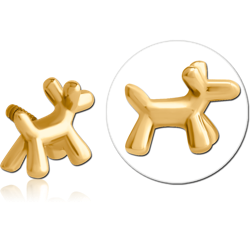 GOLD PVD COATED SURGICAL STEEL GRADE 316L MICRO ATTACHMENT FOR 1.2MM INTERNALLY THREADED PINS