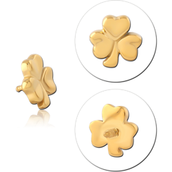 GOLD PVD COATED SURGICAL STEEL GRADE 316L MICRO ATTACHMENT FOR 1.2MM INTERNALLY THREADED PINS