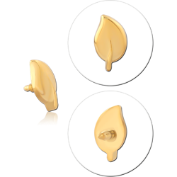 GOLD PVD COATED SURGICAL STEEL GRADE 316L MICRO ATTACHMENT FOR 1.2MM INTERNALLY THREADED PINS