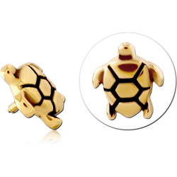 GOLD PVD COATED SURGICAL STEEL GRADE 316L MICRO ATTACHMENT FOR 1.2MM INTERNALLY THREADED PINS