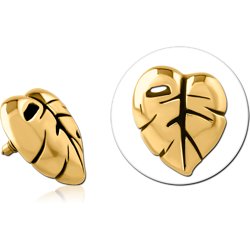 GOLD PVD COATED SURGICAL STEEL GRADE 316L MICRO ATTACHMENT FOR 1.2MM INTERNALLY THREADED PINS