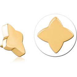 GOLD PVD COATED SURGICAL STEEL GRADE 316L MICRO ATTACHMENT FOR 1.2MM INTERNALLY THREADED PINS