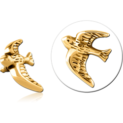 GOLD PVD COATED SURGICAL STEEL GRADE 316L MICRO ATTACHMENT FOR 1.2MM INTERNALLY THREADED PINS