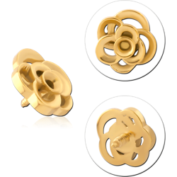 GOLD PVD COATED SURGICAL STEEL GRADE 316L MICRO ATTACHMENT FOR 1.2MM INTERNALLY THREADED PINS