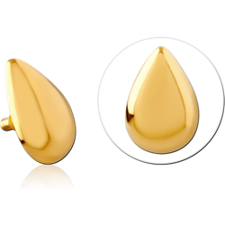 GOLD PVD COATED SURGICAL STEEL GRADE 316L MICRO ATTACHMENT FOR 1.2MM INTERNALLY THREADED PINS