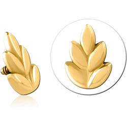 GOLD PVD COATED SURGICAL STEEL GRADE 316L MICRO ATTACHMENT FOR 1.2MM INTERNALLY THREADED PINS