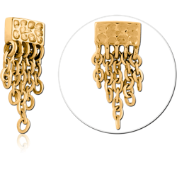 GOLD PVD COATED SURGICAL STEEL GRADE 316L MICRO ATTACHMENT FOR 1.2MM INTERNALLY THREADED PINS