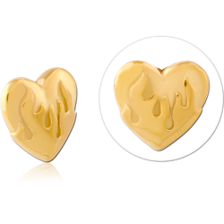 GOLD PVD COATED SURGICAL STEEL GRADE 316L MICRO ATTACHMENT FOR 1.2MM INTERNALLY THREADED PINS