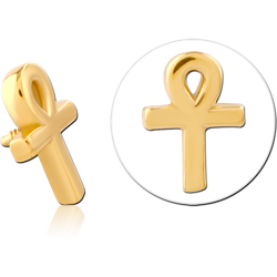 GOLD PVD COATED SURGICAL STEEL GRADE 316L MICRO ATTACHMENT FOR 1.2MM INTERNALLY THREADED PINS