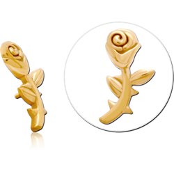 GOLD PVD COATED SURGICAL STEEL GRADE 316L MICRO ATTACHMENT FOR 1.2MM INTERNALLY THREADED PINS