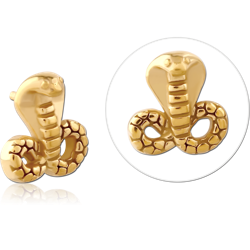 GOLD PVD COATED SURGICAL STEEL GRADE 316L MICRO ATTACHMENT FOR 1.2MM INTERNALLY THREADED PINS